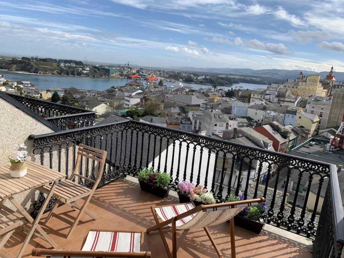 Moderno Piso Con La Mejor Terraza De Ribadeo Y Vistas Maravillosas Dış mekan fotoğraf